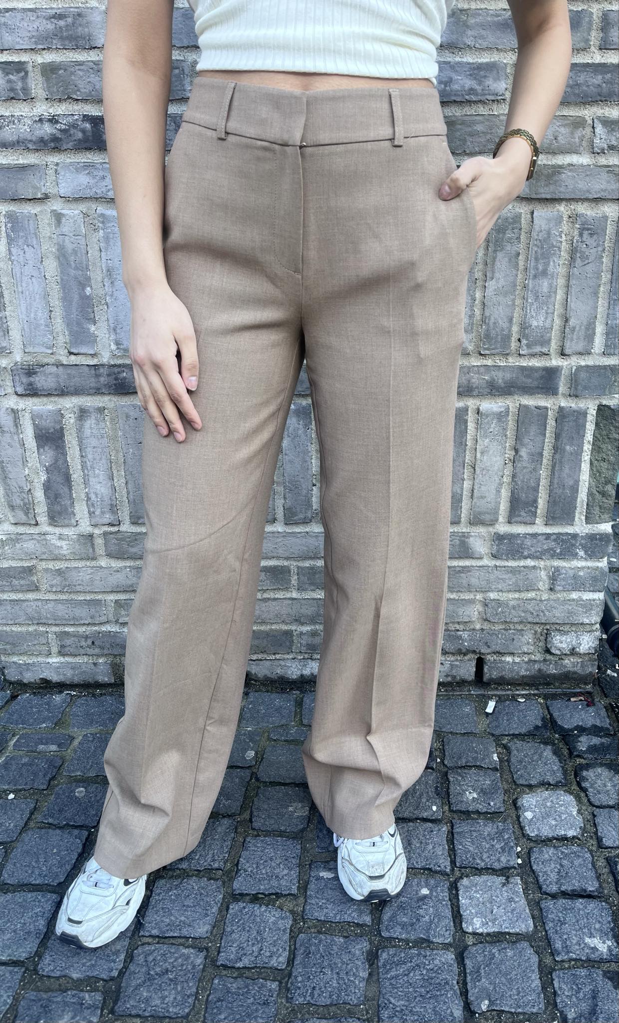 Rita Wide bukse - Brun/ Camel